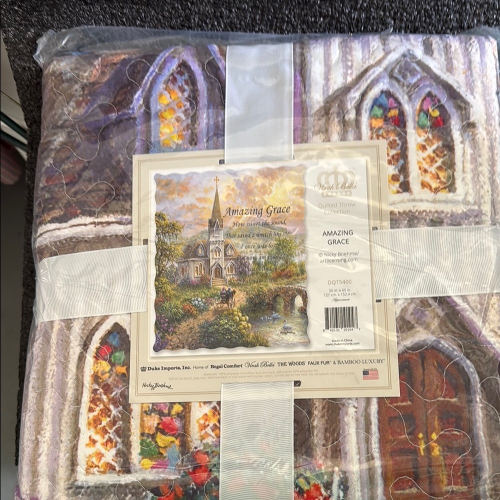 Amazing Grace Quilted throw